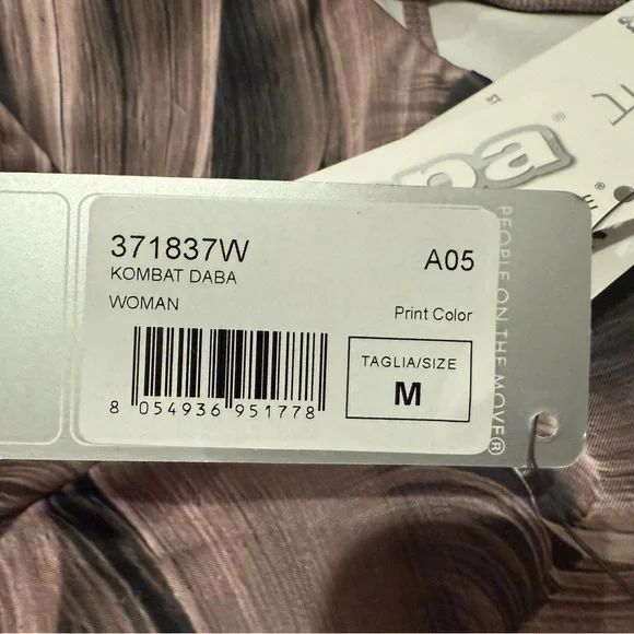 Kappa Woman Skin Fit Pattern Leggings Medium in Pink and Gray NWT - Picture 6 of 6